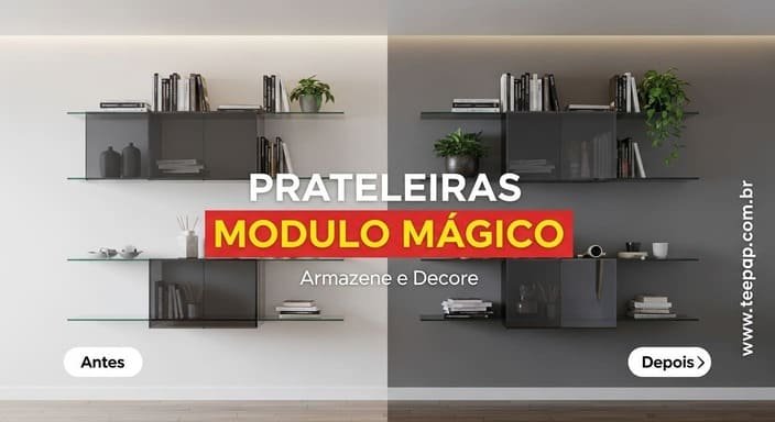 Prateleiras Modulares Flutuantes