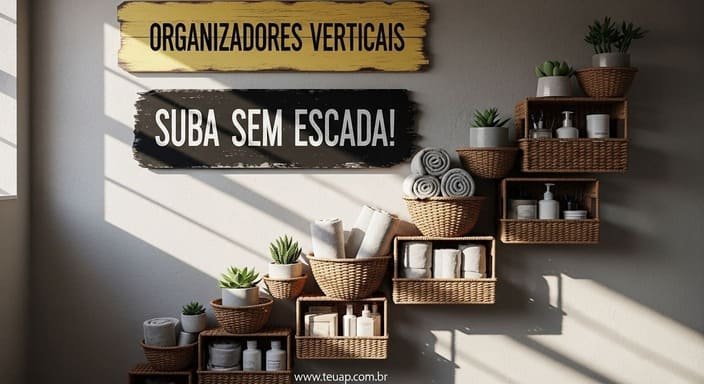 Organizadores Verticais: Suba sem Escada