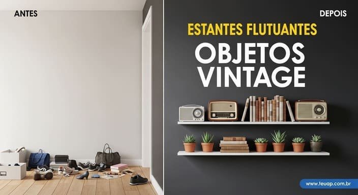 Estantes Flutuantes (Objetos Vintage)