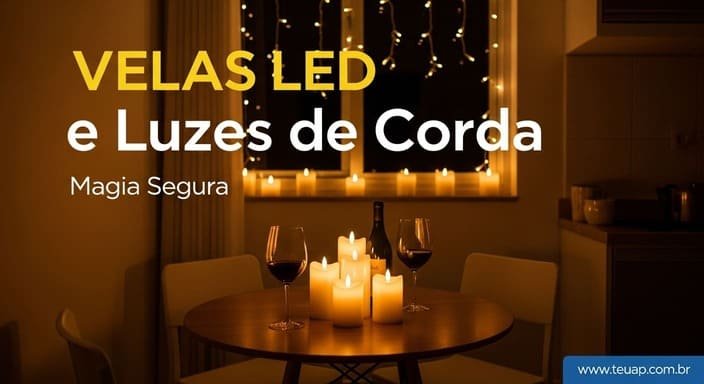 Velas LED e Luzes de Corda