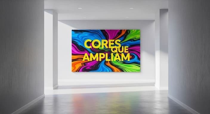 Clareie a Base: Cores neutras com um ponto de arte.