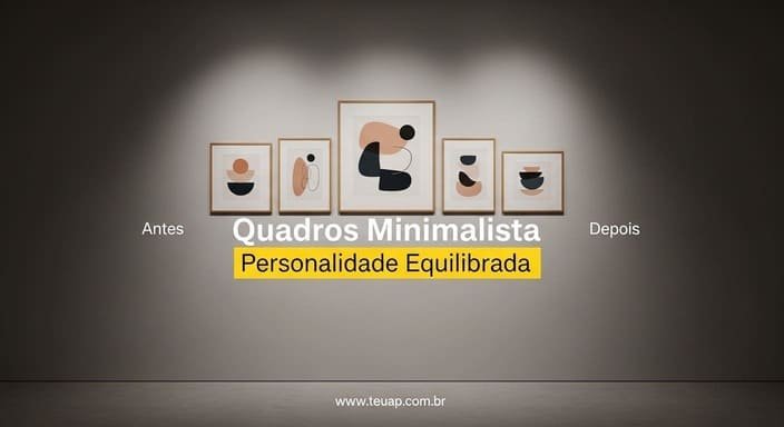 Quadros e Arte Minimalista: Personalidade Equilibrada