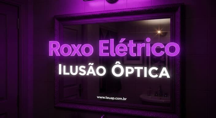 Roxo Elétrico Ilusão Óptica
