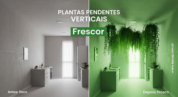 Plantas Pendentes para Frescor Vertical