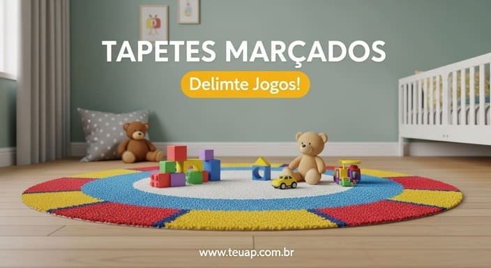 Tapetes com Zonas Marcadas: Delimite Brincadeiras