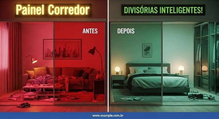 Painel com Portas Corredoras: Divisórias Inteligentes