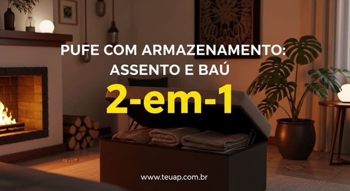 Pufe 2-em-1 Baú