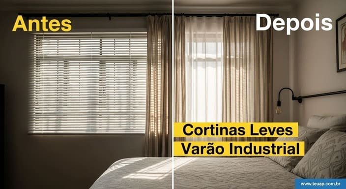 Cortinas Leves (Varão Industrial)