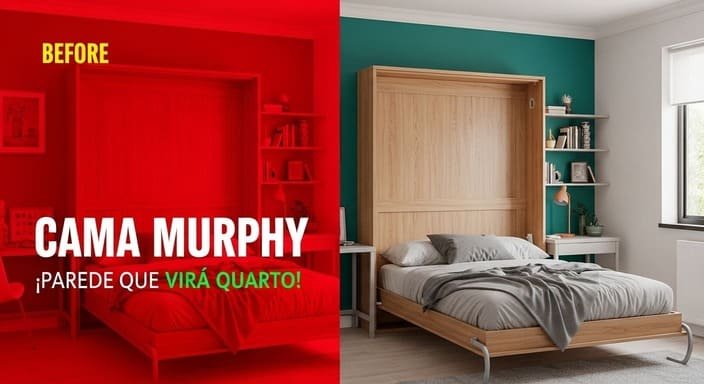 Cama Murphy: Parede que Vira Quarto