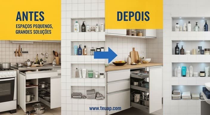 Otimize a Cozinha e Banheiro