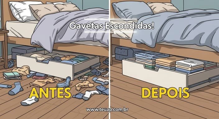 Gavetas na Cama