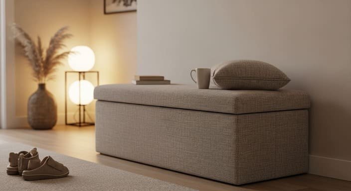 Bancada ou Pufe Baixo: Repouso Rápido e Funcional