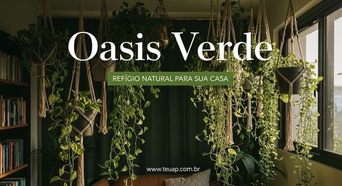 Plantas Suspensas: Verde sem Piso