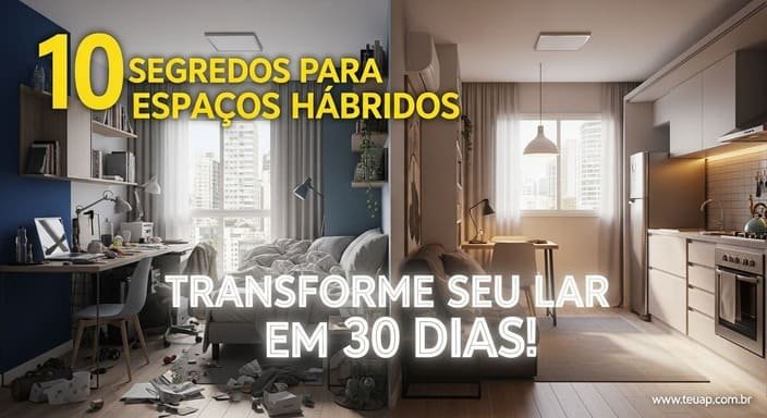 10 Segredos para Espaços Híbridos: Transforme Seu Lar Compacto em 30 Dias