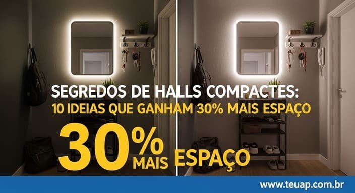 Segredos de Halls Compactos: 10 Ideias que Ganham 30% Mais Espaço