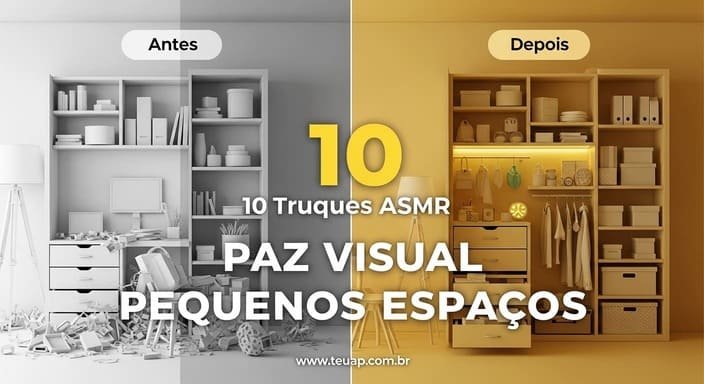 10 Truques de Organização ASMR que Criam Paz Visual em Espaços Pequenos