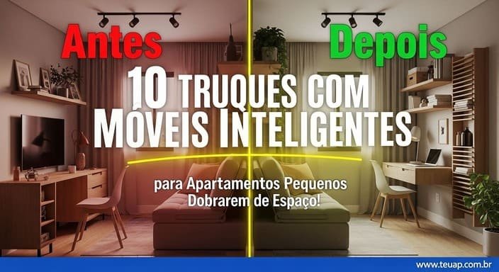 10 Truques com Móveis Inteligentes para Apartamentos Pequenos Dobrarem de Espaço