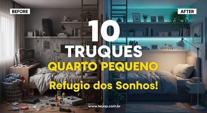10 Truques para Quarto Pequeno Virar Refúgio dos Sonhos