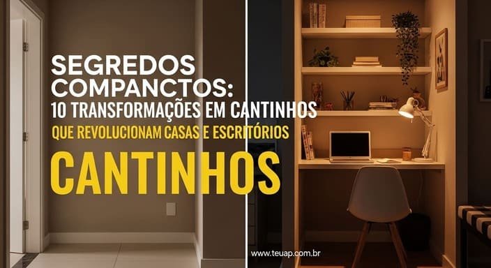 Segredos Compactos: 10 Transformações em Cantinhos que Revolucionam Casas e Escritórios