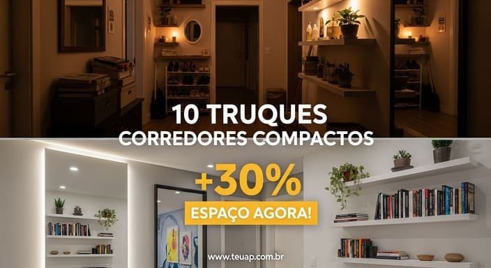 10 Truques para Corredores Compactos: Ganhe 30% Mais Espaço Agora!