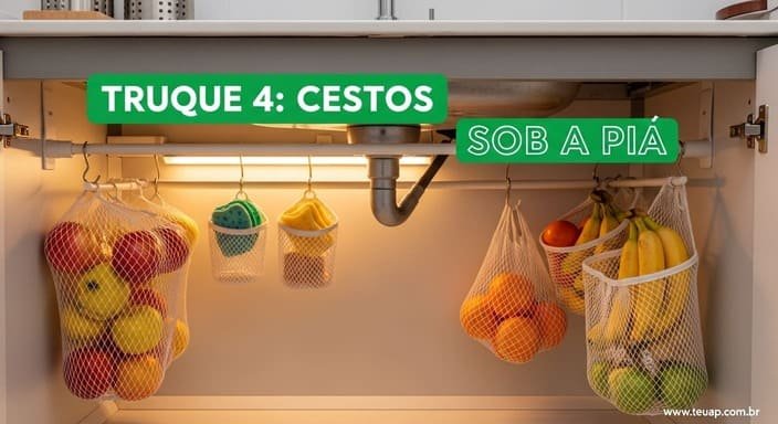 Truque 4: Cestos Sob a Pia