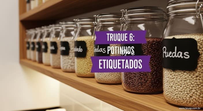 Truque 6: Potinhos Etiquetados