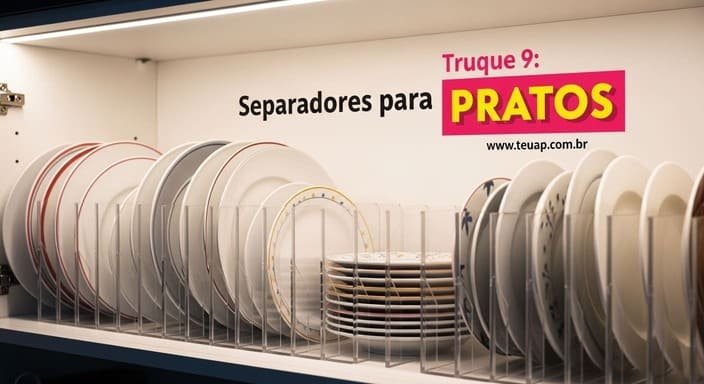 Truque 9: Separadores para Pratos