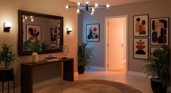 Hall Harmônico: Decoração Equilibrada para Entrada