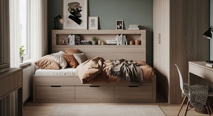 Móveis Multifuncionais no Quarto