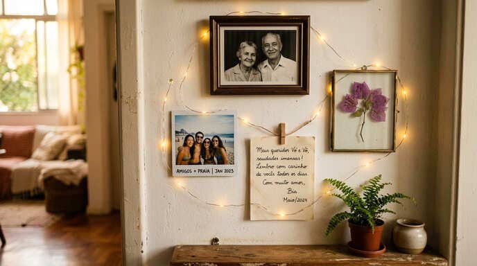 Porta-retratos e Lembranças: Memória Afetiva na Parede