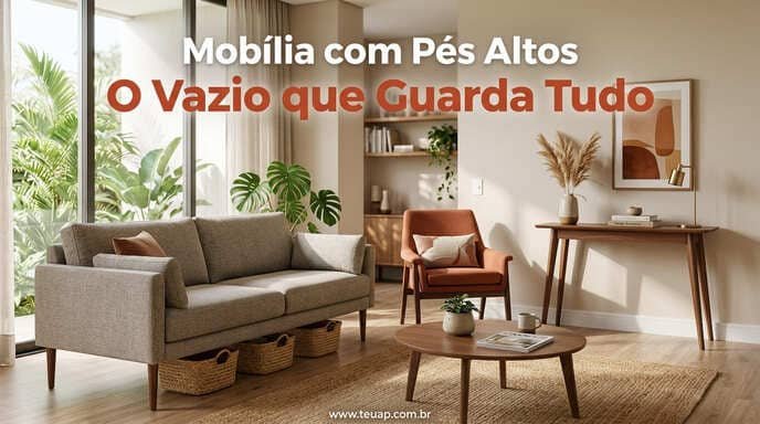 Móveis com Pés Altos: O Vazio que Guarda Tudo
