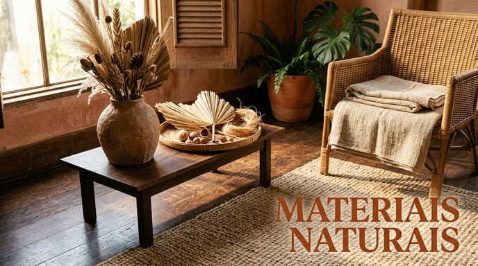 Materiais Naturais: A Textura que Aquece o Ambiente