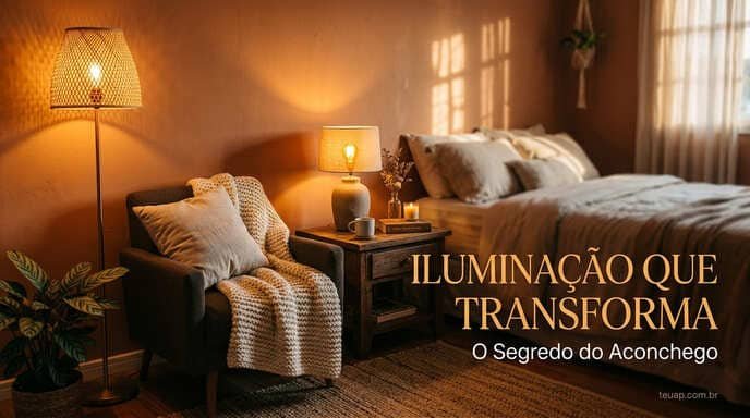Iluminação Acolhedora — O Segredo do Aconchego no Quarto