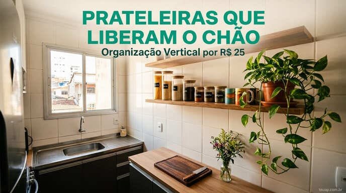 Use Prateleiras e Nichos para Liberar o Chão