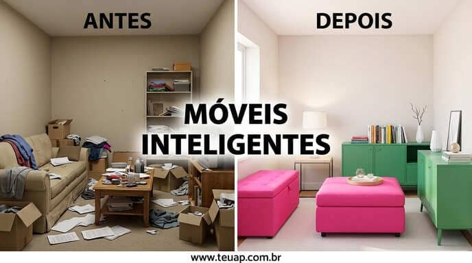 Móveis Multifuncionais (Antes e Depois)