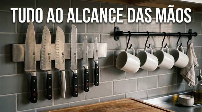 Uso de Ganchos e Barras Magnéticas