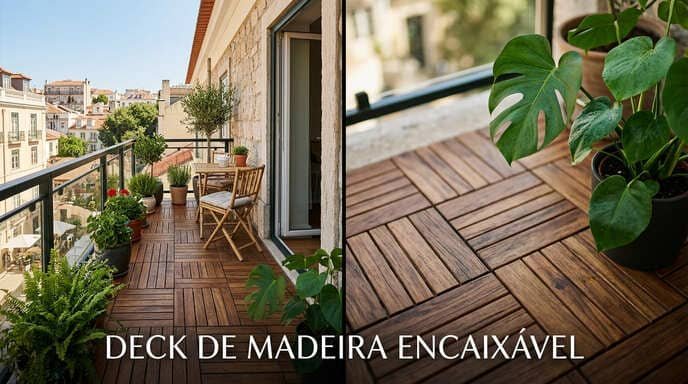 Deck de Madeira Encaixável