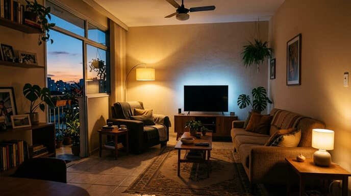 Iluminação estratégica que transforma o ambiente