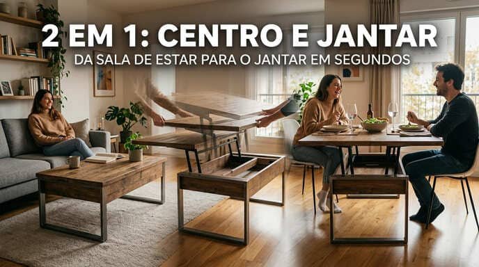 Mesas de Centro que Viram Jantar