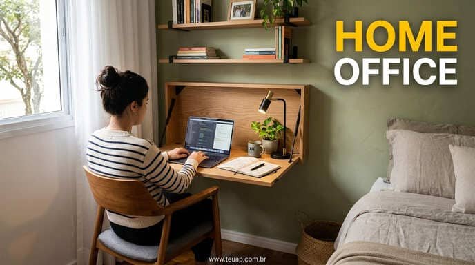 Mesas Dobráveis de Parede para o Home Office