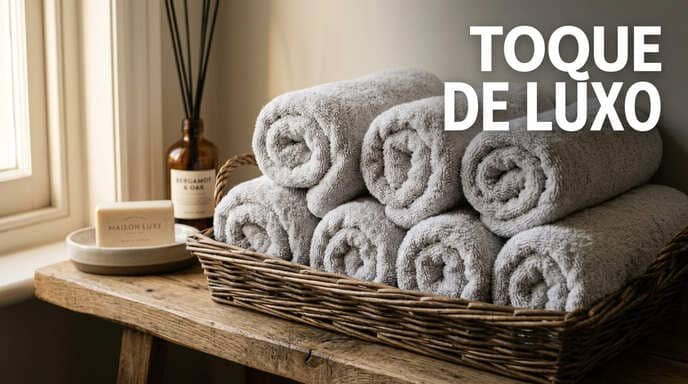 Toalhas Enroladas: O Toque de Hotel