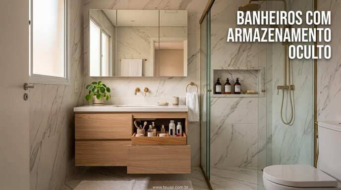 Banheiro Organizado: Armazenamento Que Você Nem Vê