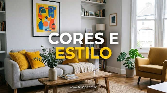 Cores Estratégicas: Paleta Neutra com Pontos de Personalidade