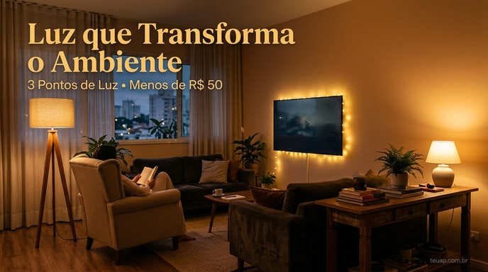 Iluminação em Camadas: Adeus, Luz Fría de Teto