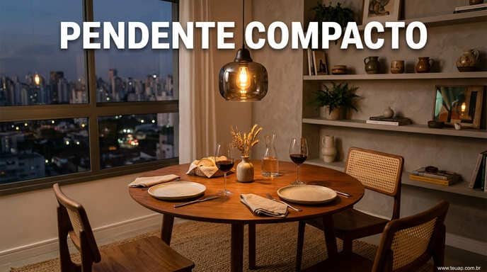 Pendente Compacto para Iluminação Aconchegante
