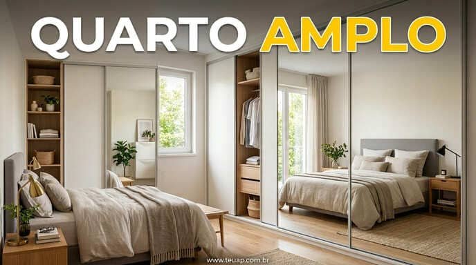 Guarda-Roupas com Portas de Correr e Espelhos