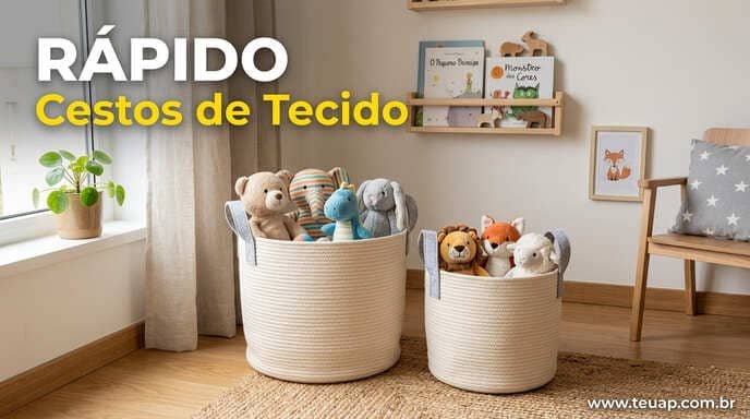 Cestos de Tecido Flexíveis para Recolhimento Rápido
