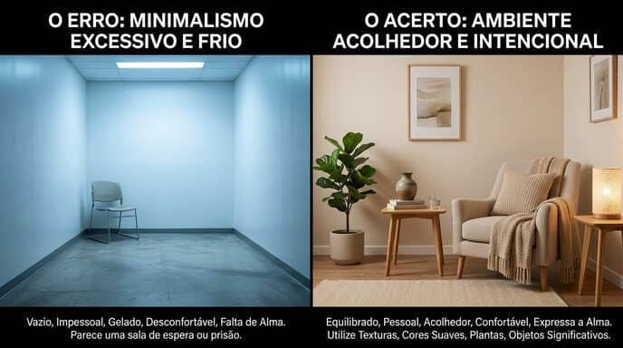Erros comuns ao tentar o minimalismo