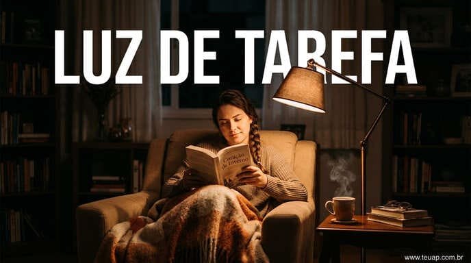 Luz de Tarefa Aconchegante para Leitura