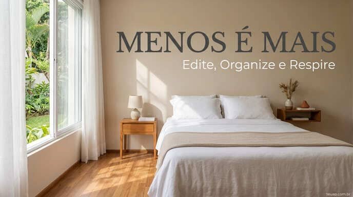 Menos é Mais — Edite, Organize e Respire no Quarto